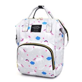 Unicorn baby changing bag top