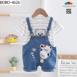 Cute Bear Dungaree Outfit For Baby The Bobo Store