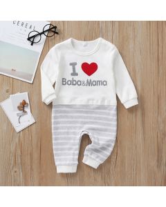 Cute I love Mama Baba Newborn Clothes