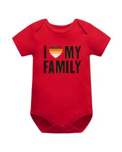 Red Family Baby Rompers For Summer