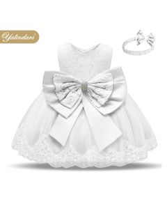 Stylish White Frock For Girls