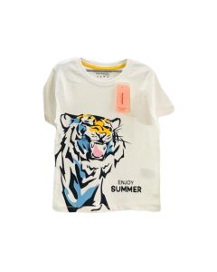 Tiger Printed Casual Boys T-Shirt