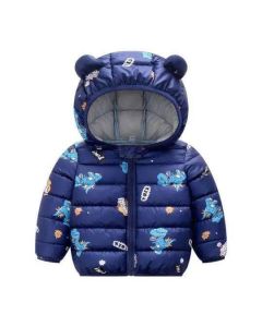 Stylish Blue Kids Puffer Jacket For Winters