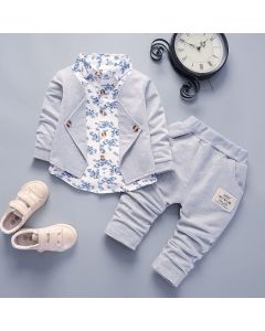 Formal Baby Boy Clothes in Blue and White by Pink Blue India, Made in India-sonthuy.vn