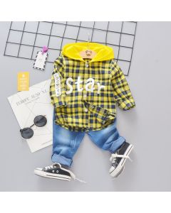 Star Plaid Kids Wear Set