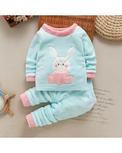 Cute Rabbit Print Clothes Sets For Baby