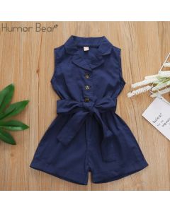 Baby Girl Romper Bow Tie Jumpsuit