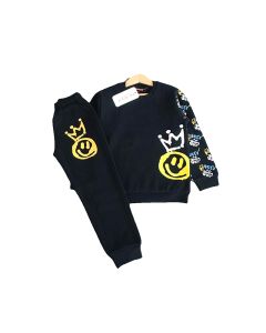 Black Smilys Charming Winter Clothes For Kids