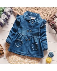 Denim Baby Girl Rompers For Winter
