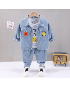 Charming 3 Pcs Winter Suit For Baby Boys