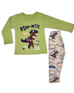 Charming Dino Printed Boys Clothes