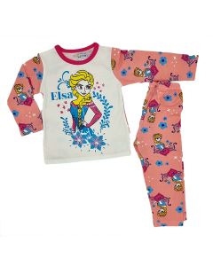 Charming Elsa Printed Clothing Sets For Baby Girls