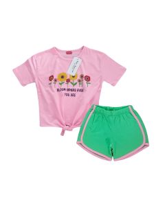 Charming Light Pink Nicker Set For Baby Girls