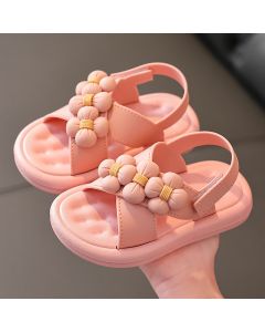 Charming Pink Open Toe Baby Sandals