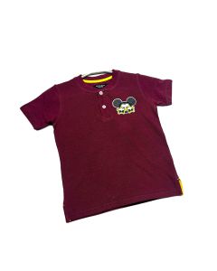 Cute purple Henley Boys T-shirt