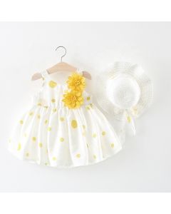 Cute & Stylish White Frock For Baby Girls