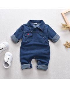 Denim Jean Romper For Babies