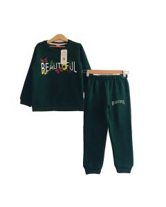 Green Beautiful Winter Clothing Set For Kids