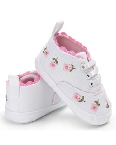 Imported Floral Printed New Born Shoes