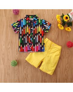 Kids Pancels Printed Clothing Set