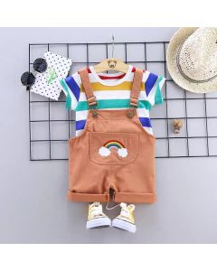 Mustard Color Dungaree For Little Boy