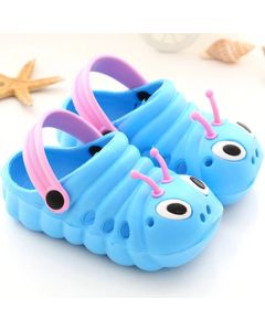 Soft Eva Material Blue Caterpillar Crocs For Kids