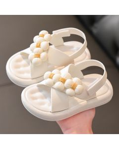White Charming Girls Open Toe Sandals