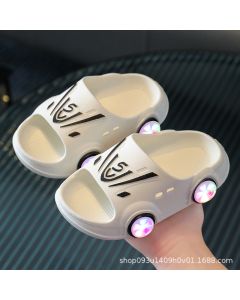 White Charming Led Sandals For Baby