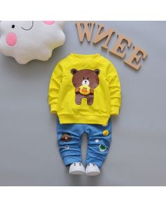Bear Printed Kids Clothing Sets