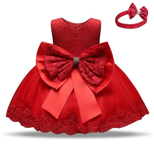 Buy online Red Cotton Tiered Dress for women at best price at bibain   KW4877AW22RED