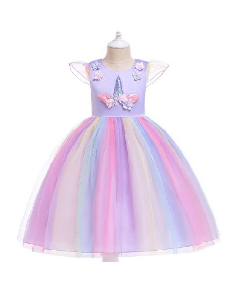 New Design Unicorn Dress For Girls