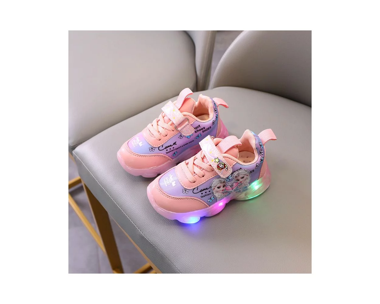Elsa Led Lighting Shoes For Girls The Bobo Store