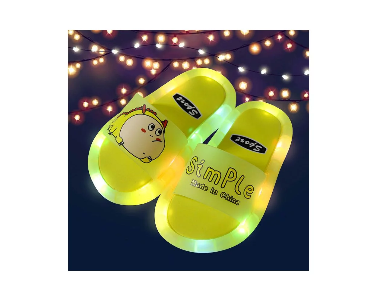 Led best sale light slippers