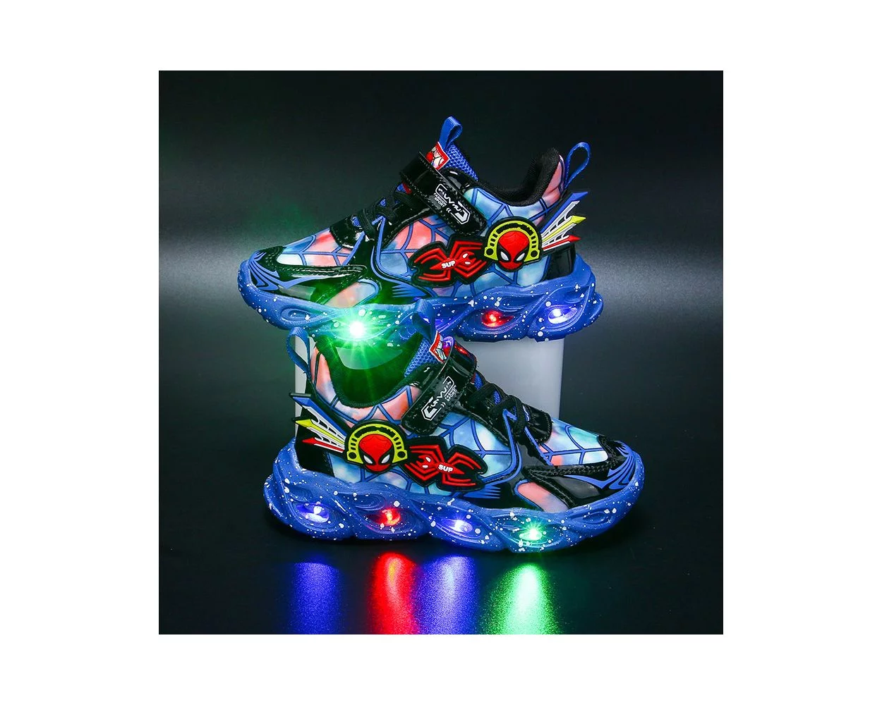 Spiderman Led Light Up Shoes For Boys