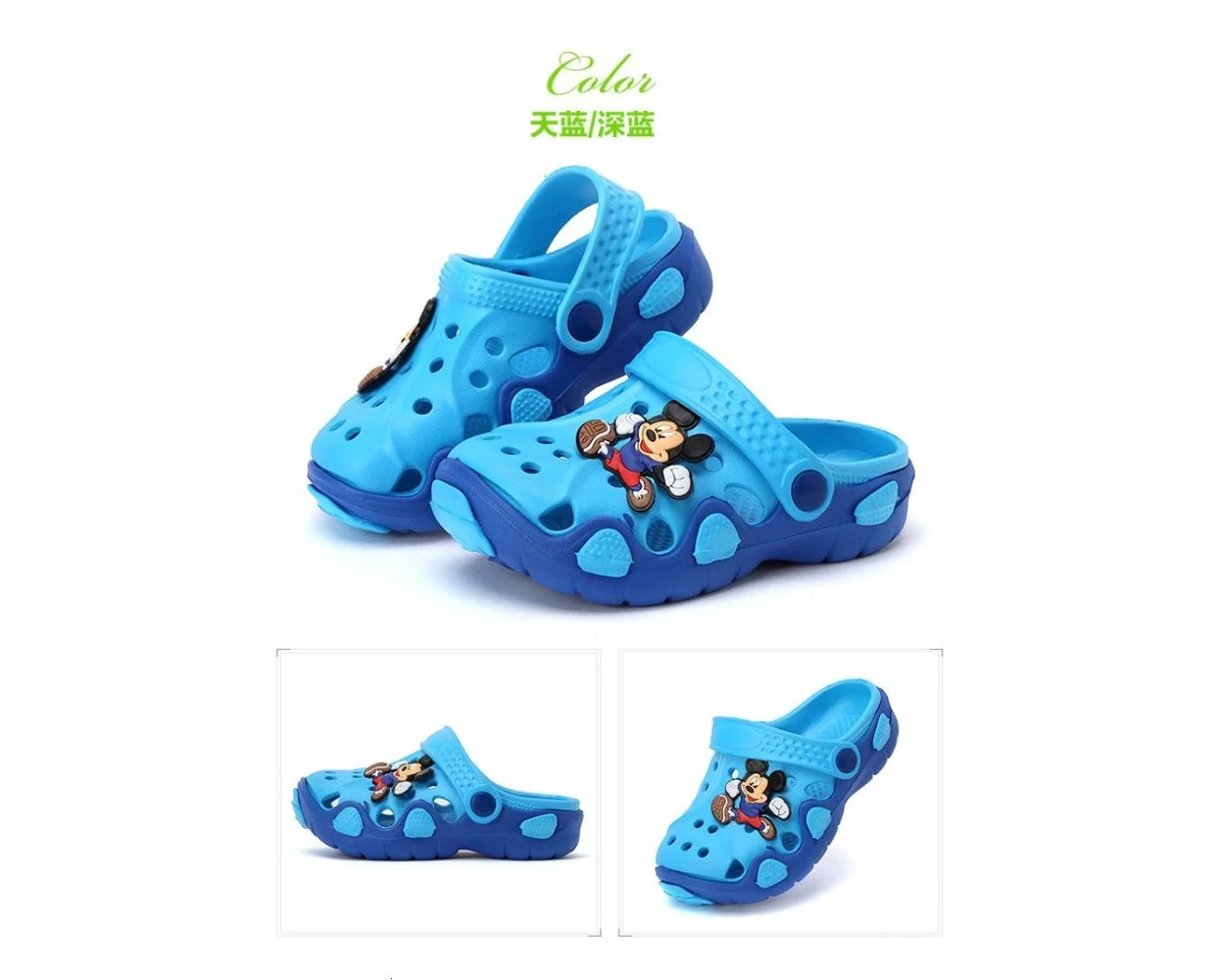 Soft Eva Mickey Mouse Charms Baby Crocs The Bobo Store
