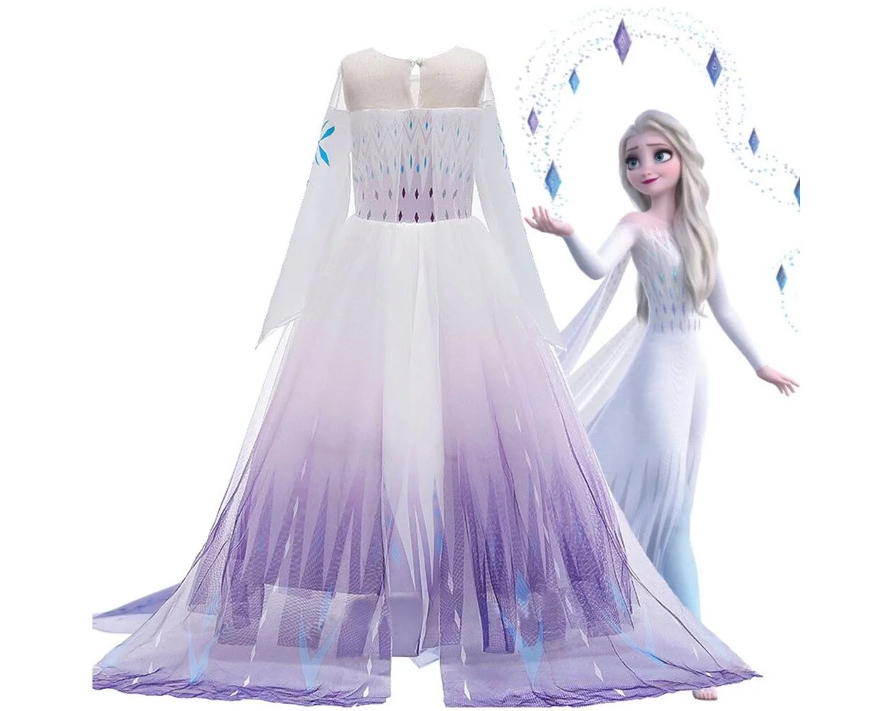 Frozen frock online clearance