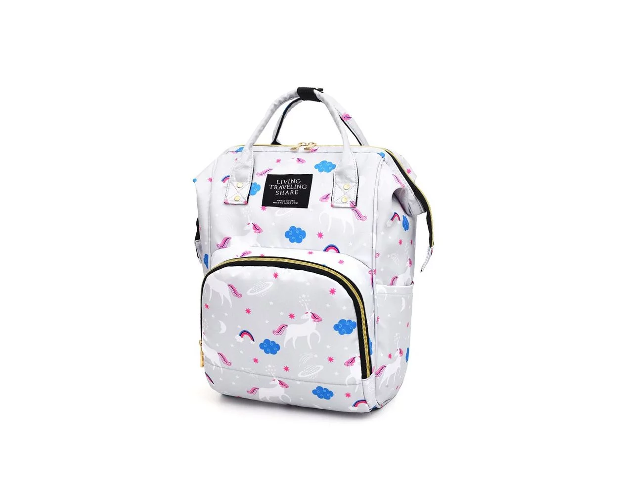 Pink unicorn diaper bag store