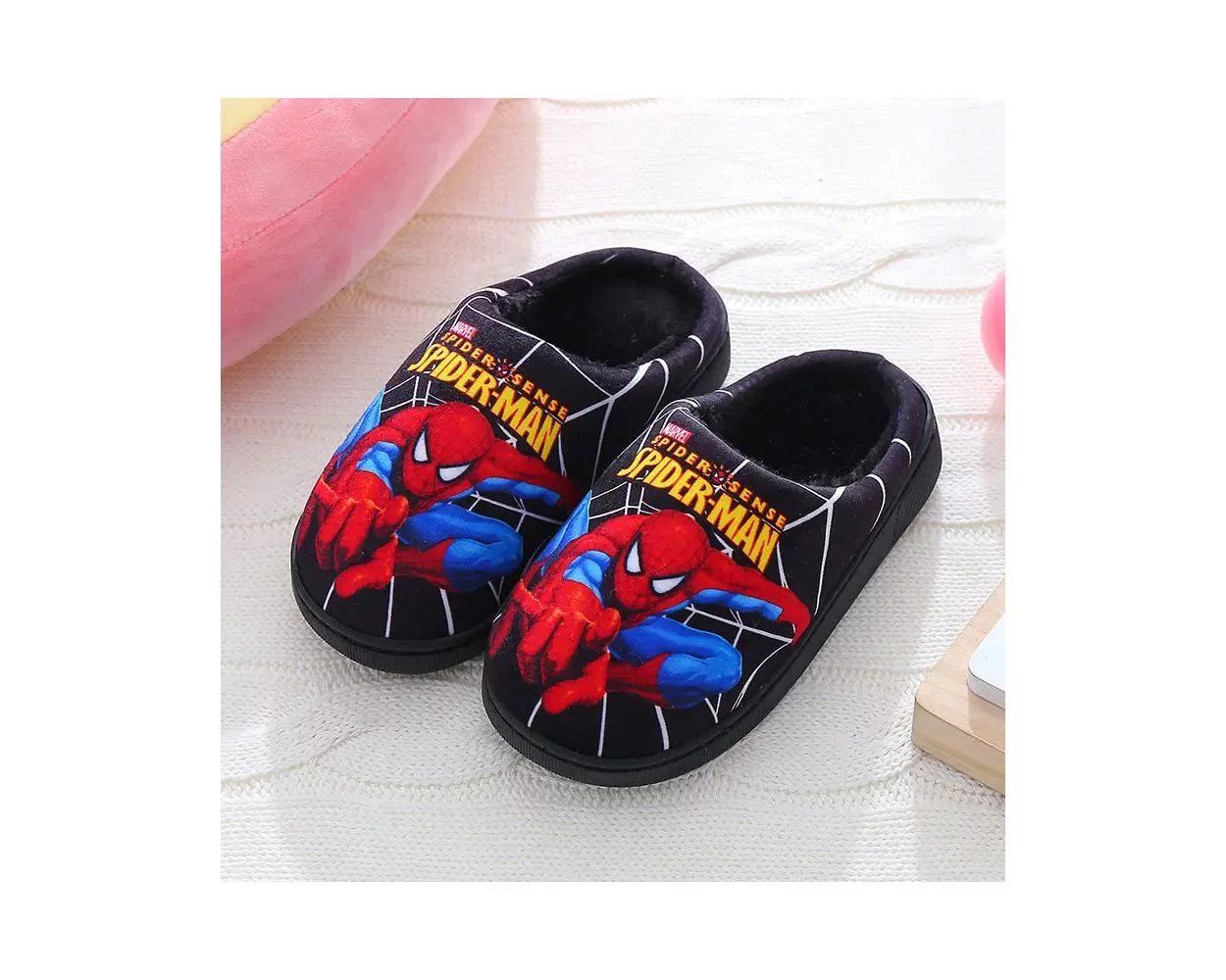 Boys spiderman slippers best sale