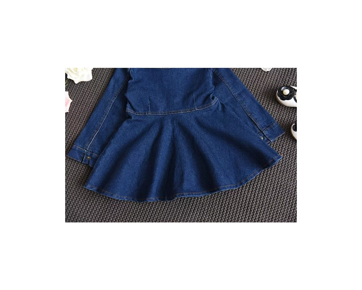 Old jeans baby frock sales