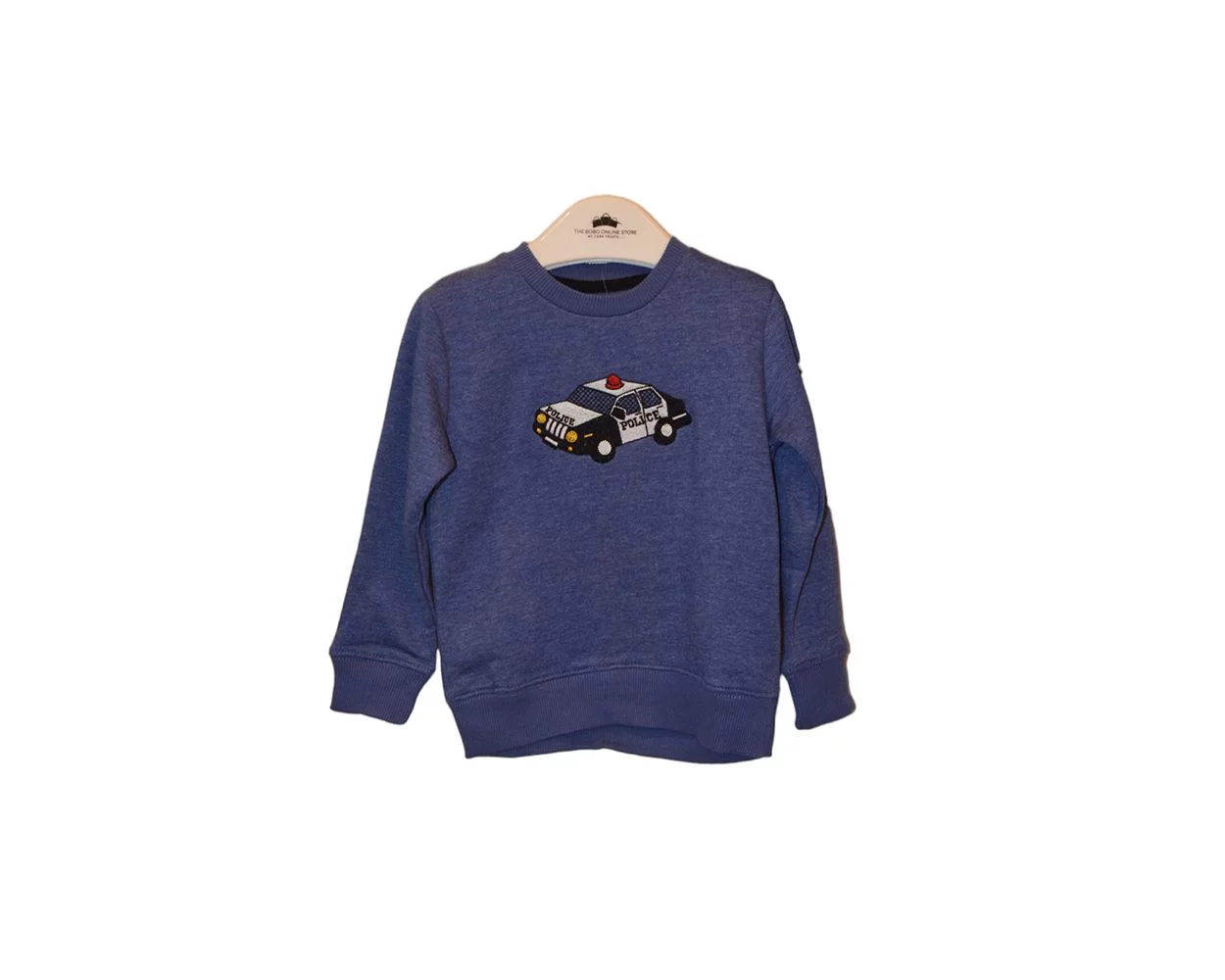 Blue Car Printed Cute Long Sleeve T Shirt For Boys