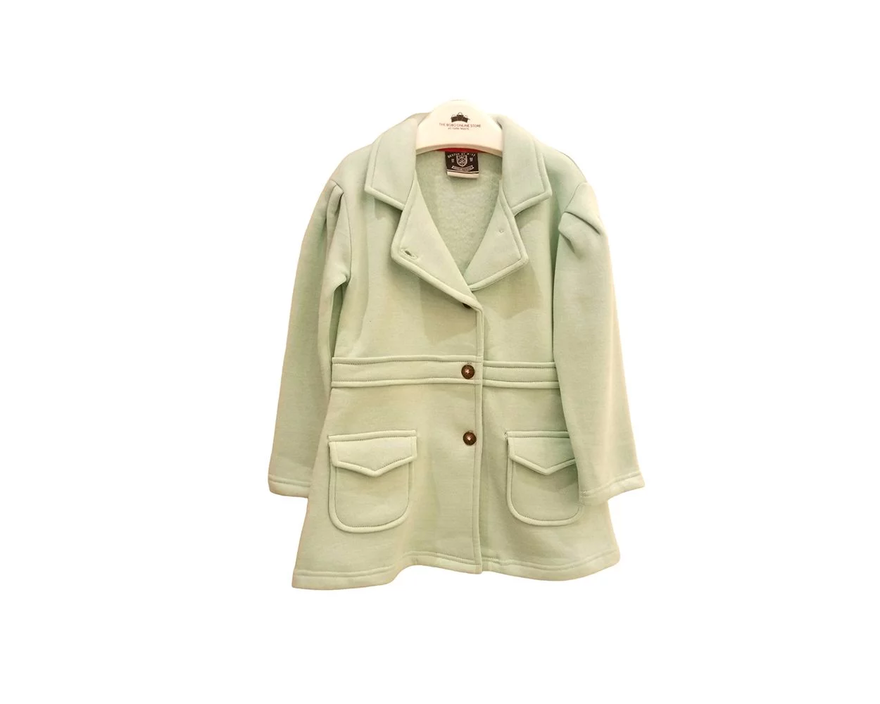 Charming Light Green Baby Girl Winter Jacket