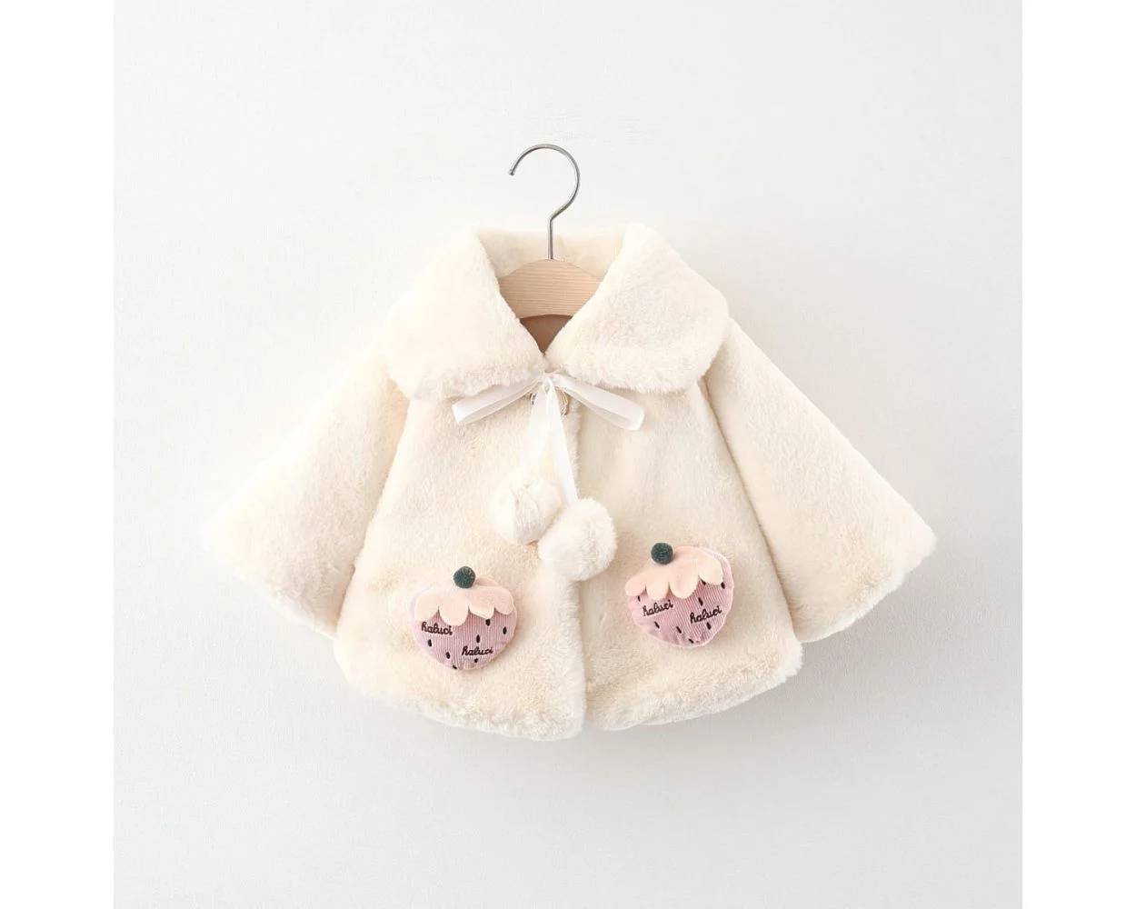 Charming White Hearts Winter Baby Jacket The Bobo Store