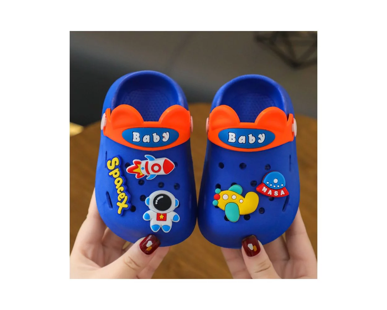 Cute Blue Lightweight Kids Crocs