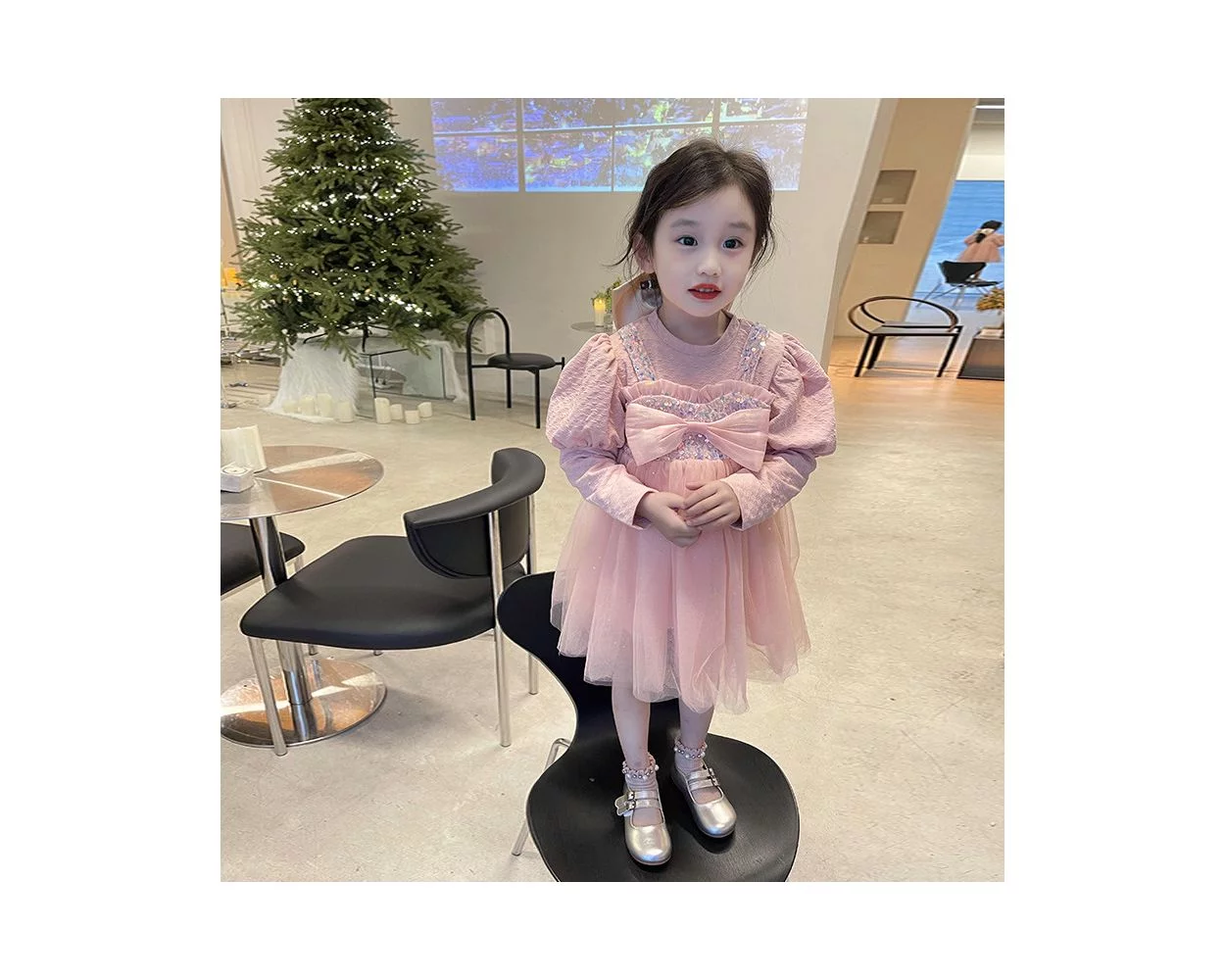 Pink Bow Frock Winter Dress For Baby Girls The Bobo Store