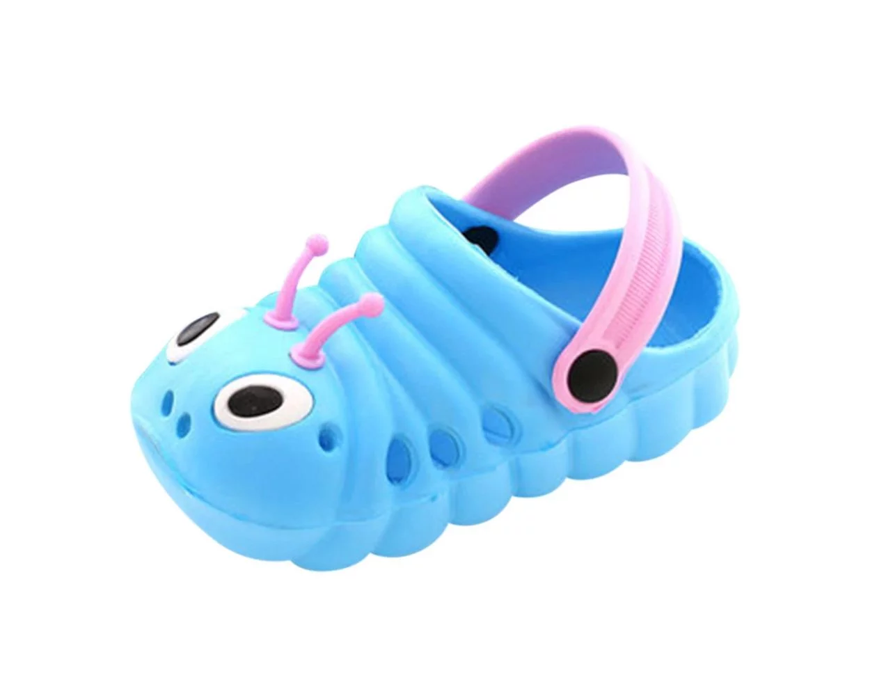 Soft Eva Material Blue Caterpillar Crocs For Kids The Bobo Store