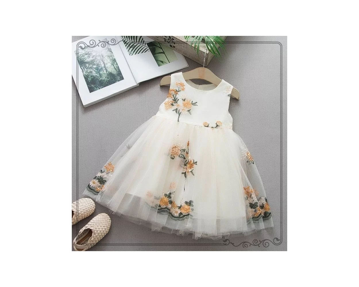 White Stylish Net Frock Design For Girls The Bobo Store