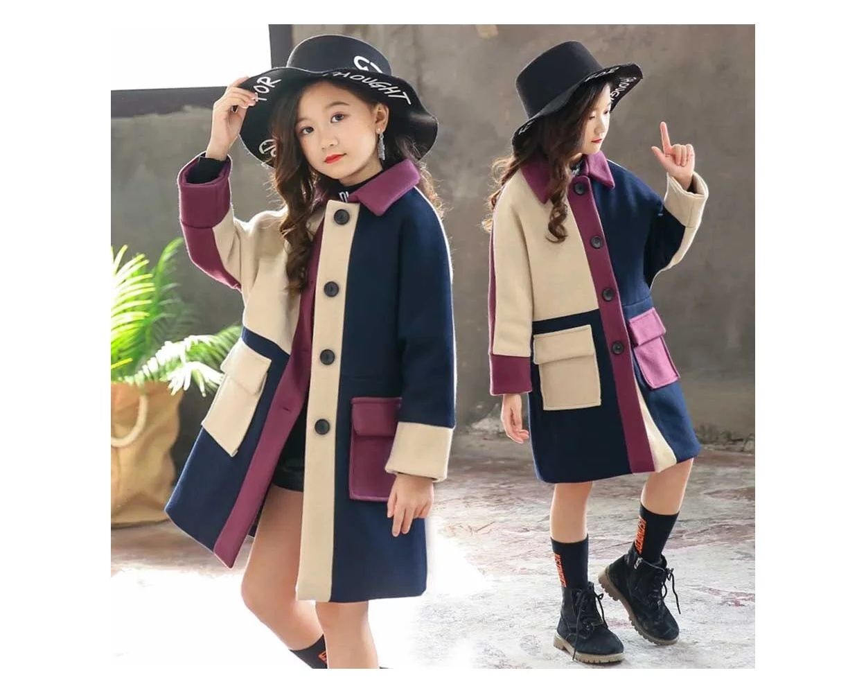Trendy girls coats hot sale