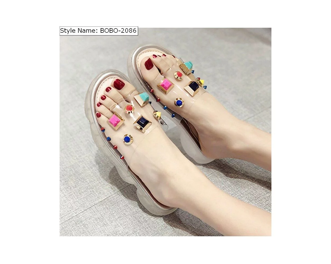 Stylish Women Transparent Sandals The Bobo Store