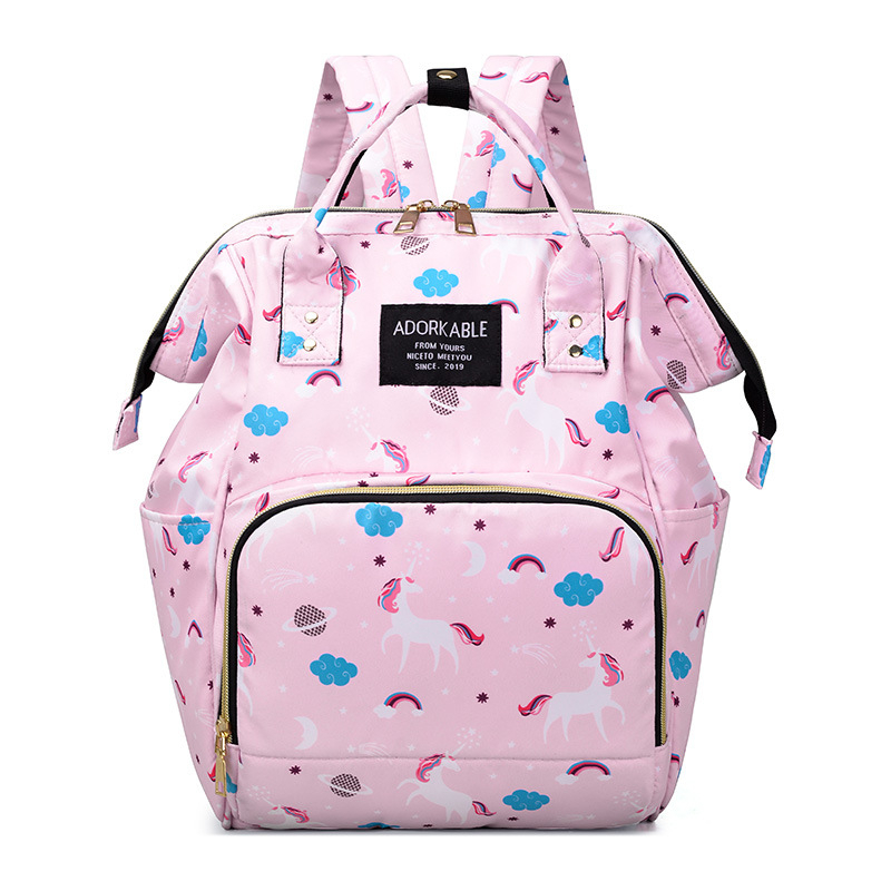 Light Pink Unicorn Diaper Bag For baby The Bobo Store
