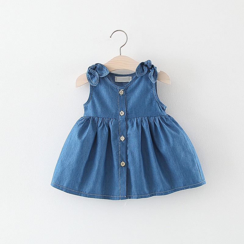 Denim dress for baby girl, Babies & Kids, Babies & Kids Fashion on Carousell-daiichi.edu.vn